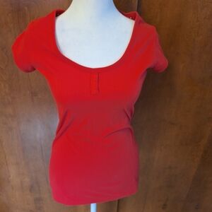 Piper & Blue Vibrant Red Short Sleeve Tee